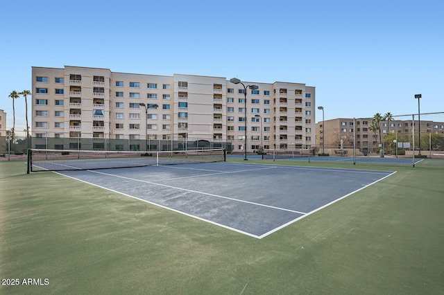 view of tennis court