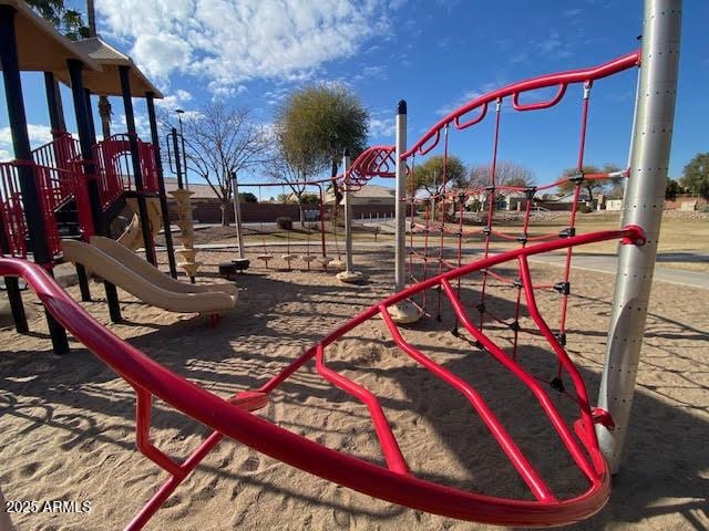 view of jungle gym