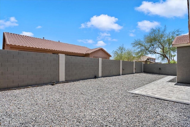 view of yard featuring a patio