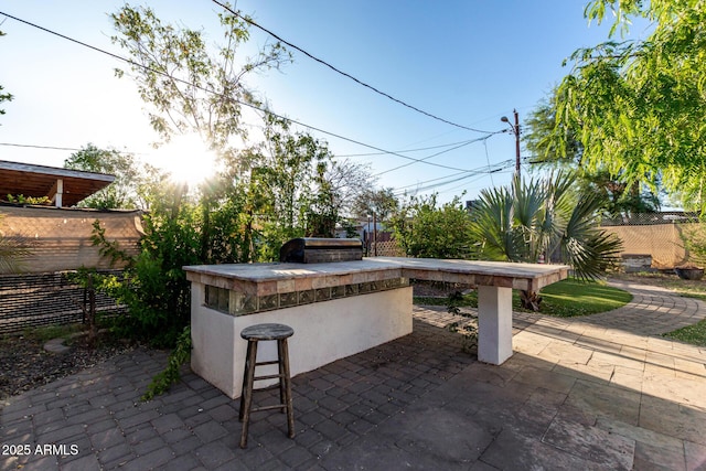 3402 W Tonto St W, Phoenix, AZ 85009 - view of patio with exterior kitchen
