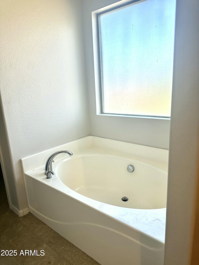 23284 W Pima St, Buckeye, AZ 85326 - full bathroom with a garden tub and tile patterned floors