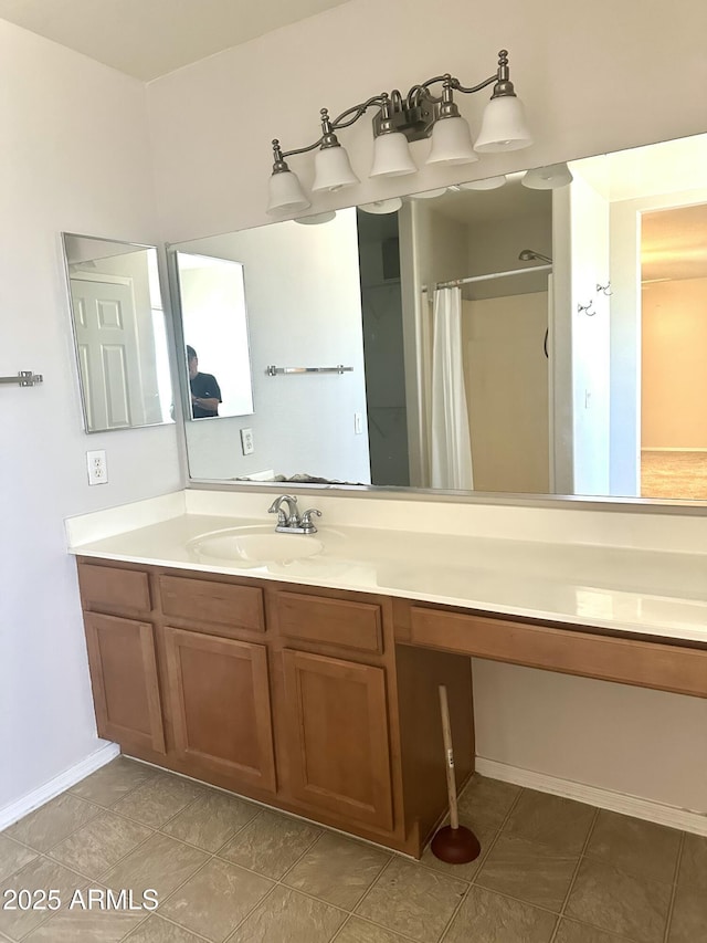 23284 W Pima St, Buckeye, AZ 85326 - bathroom with vanity and curtained shower