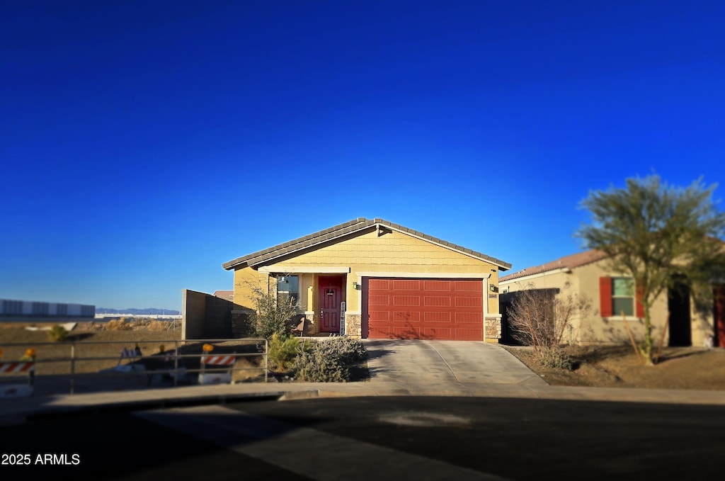 ranch-style house with a garage