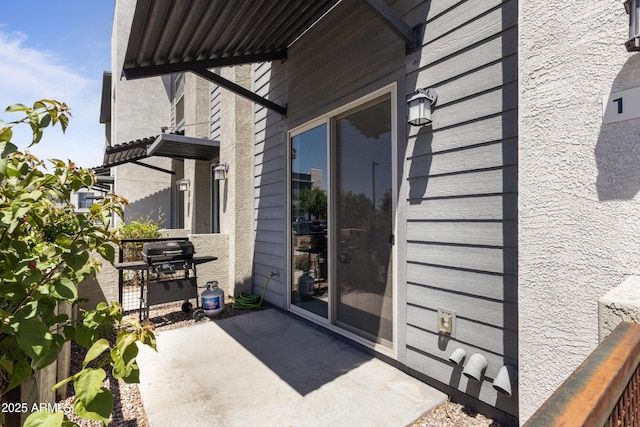 exterior space featuring grilling area