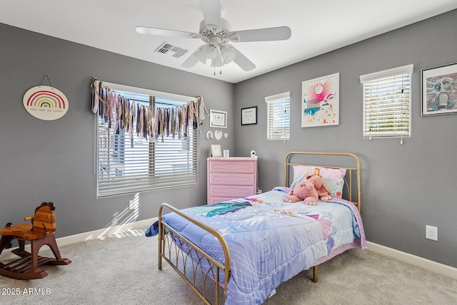 2150 W Alameda Rd Unit 1313, Phoenix, AZ 85085 - bedroom featuring carpet flooring, baseboards, and a ceiling fan