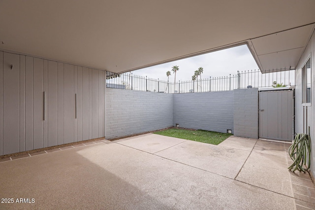 view of patio / terrace with a fenced backyard