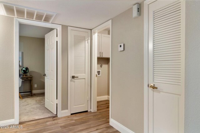 2110 W Navarro Ave, Mesa, AZ 85202 - corridor with light wood-style flooring