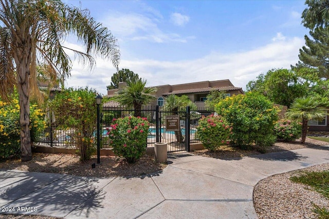 view of patio featuring a community pool