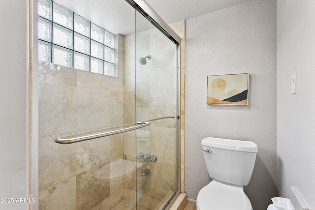 14802 N 3rd Ave, Phoenix, AZ 85023 - full bath with a textured wall, a shower stall, and toilet