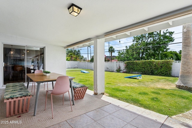 14802 N 3rd Ave, Phoenix, AZ 85023 - view of patio / terrace featuring outdoor dining area and a fenced backyard