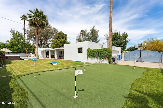 14802 N 3rd Ave, Phoenix, AZ 85023 - surrounding community with fence, a pool, a lawn, and a patio