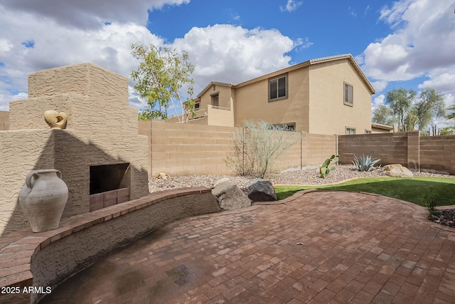 view of patio / terrace featuring a fenced backyard