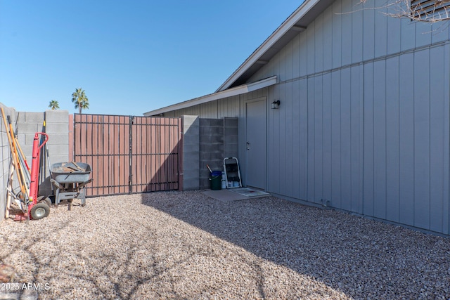 exterior space with fence