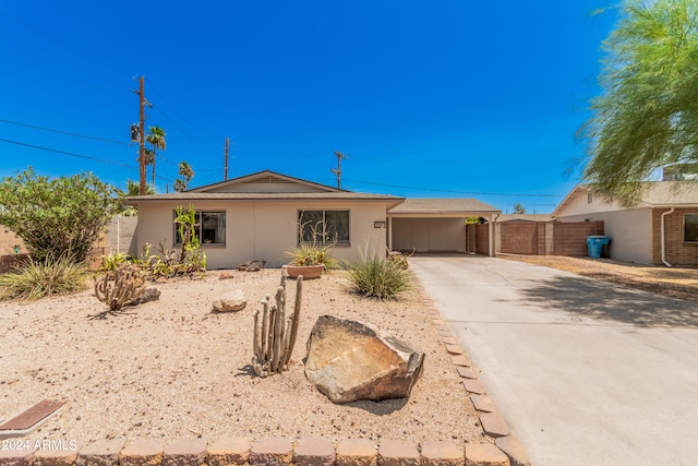 view of ranch-style house