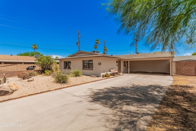 view of ranch-style house