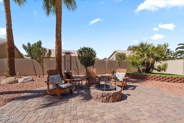 view of patio / terrace featuring a fenced backyard