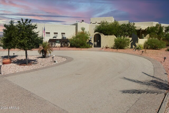 view of pueblo-style house