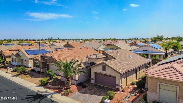 aerial view featuring a residential view