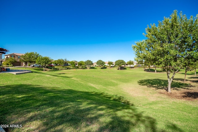 view of home's community featuring a yard