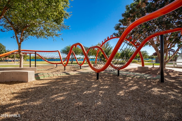 view of jungle gym