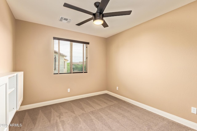 3443 E Jasper Dr, Gilbert, AZ 85296 - spare room with carpet, ceiling fan, and baseboards