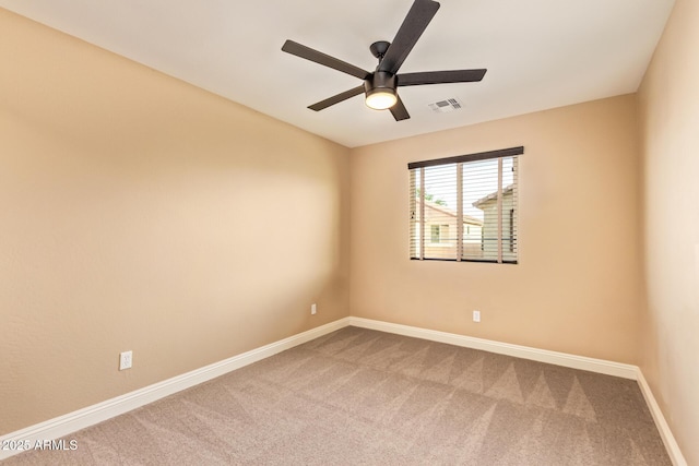 3443 E Jasper Dr, Gilbert, AZ 85296 - unfurnished room with carpet flooring, baseboards, and ceiling fan