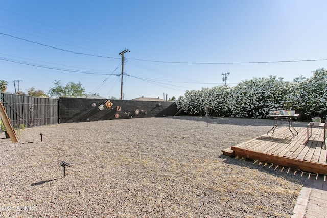 2129 W Indianola Ave, Phoenix, AZ 85015 - fenced backyard featuring a wooden deck