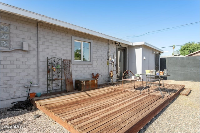 2129 W Indianola Ave, Phoenix, AZ 85015 - view of patio / terrace featuring a deck and fence