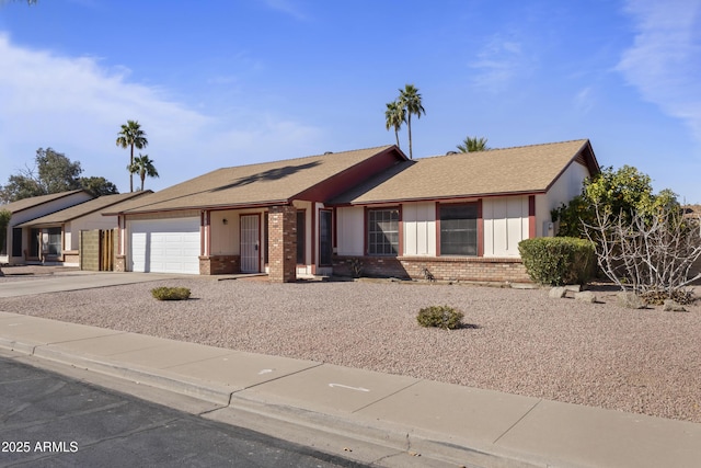 ranch-style home with a garage