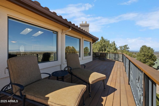 view of wooden terrace