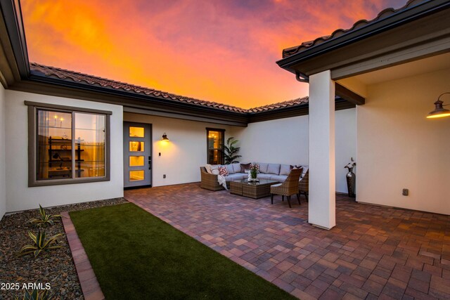 3281 Maverick Dr, Wickenburg, AZ 85390 - view of patio with an outdoor living space
