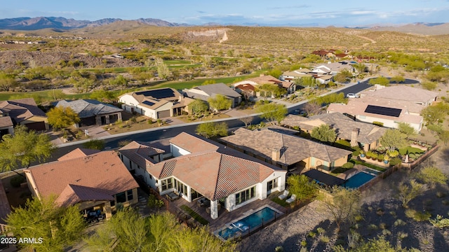 3281 Maverick Dr, Wickenburg, AZ 85390 - aerial view featuring a residential view and a mountain view