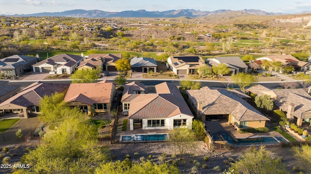 3281 Maverick Dr, Wickenburg, AZ 85390 - drone / aerial view with a residential view and a mountain view