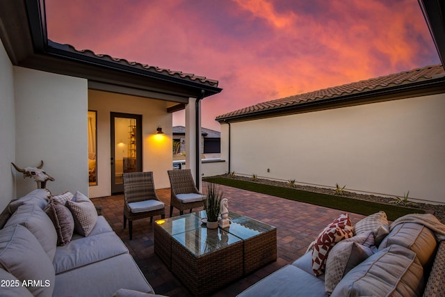 3281 Maverick Dr, Wickenburg, AZ 85390 - view of patio / terrace featuring outdoor lounge area