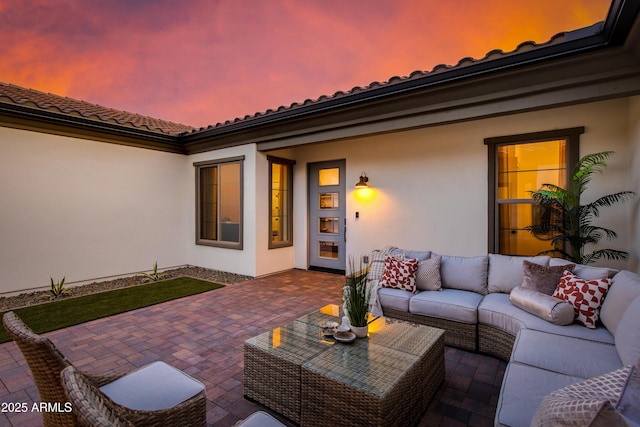 3281 Maverick Dr, Wickenburg, AZ 85390 - view of patio with an outdoor living space