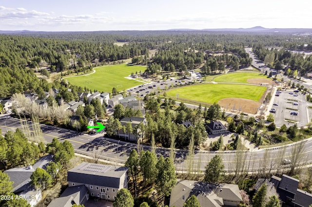 4371 E Savannah Cir, Flagstaff, AZ 86004 - aerial view with a residential view, a view of trees, and view of golf course