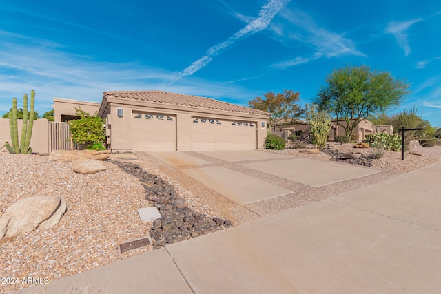 view of front of house featuring a garage