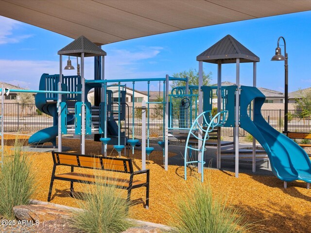 view of jungle gym