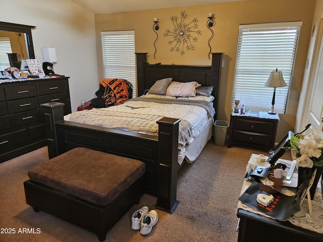 bedroom with carpet floors