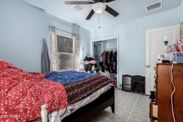 9353 W Monroe St, Tolleson, AZ 85353 - bedroom featuring a closet and ceiling fan