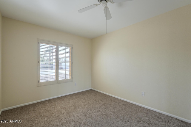 6010 E Greenway Ln, Scottsdale, AZ 85254 - carpeted empty room featuring ceiling fan and baseboards