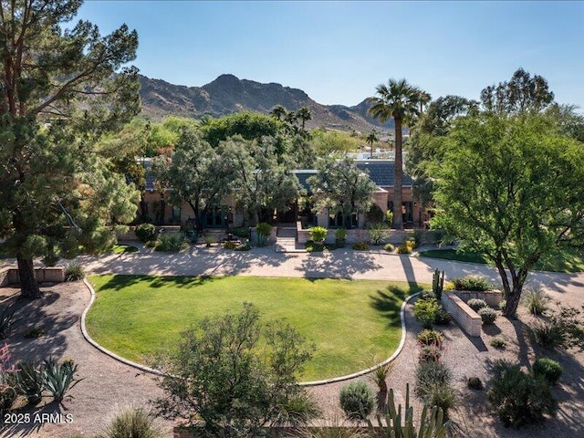8022 N Ironwood Dr, Paradise Valley, AZ 85253 - view of green lawn with a mountain view