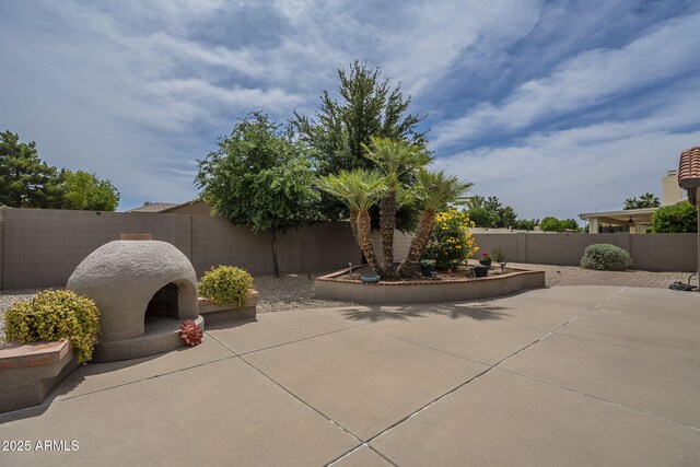 view of patio / terrace featuring a fenced backyard