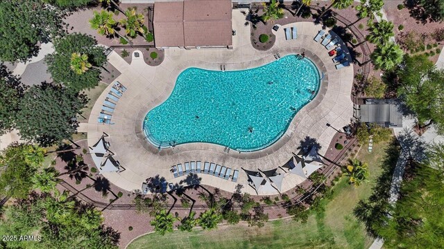 17461 W Molly Ln, Surprise, AZ 85387 - bird's eye view of a pool area