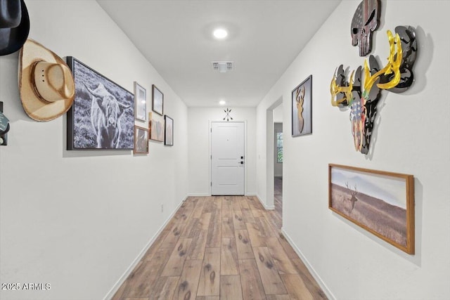 17461 W Molly Ln, Surprise, AZ 85387 - hallway featuring wood finished floors, baseboards, and recessed lighting