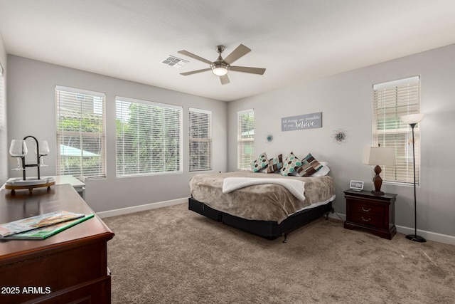 913 W Yosemite Dr, Chandler, AZ 85248 - carpeted bedroom with baseboards and ceiling fan