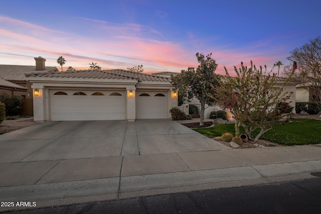 view of front of house featuring a garage