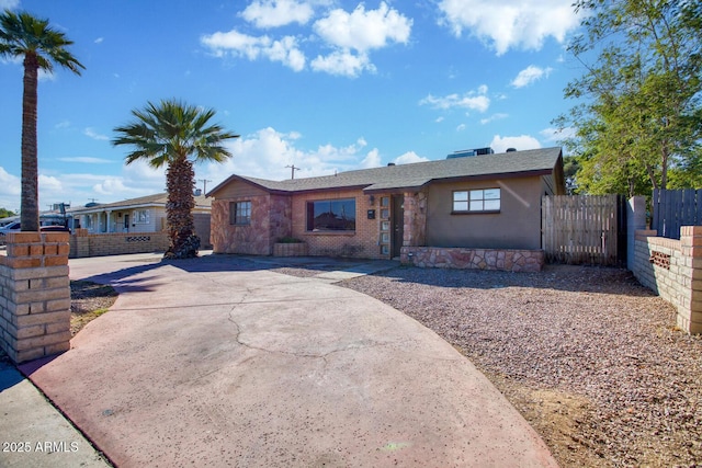 view of ranch-style home