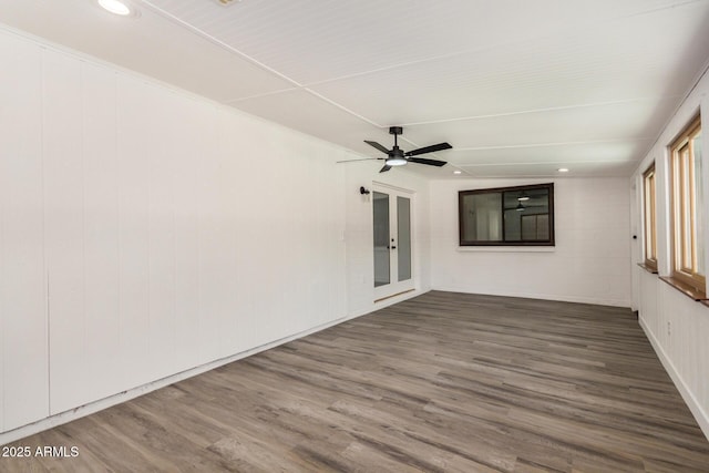 308 W Oraibi Dr, Phoenix, AZ 85027 - unfurnished room with wood finished floors, recessed lighting, and a ceiling fan