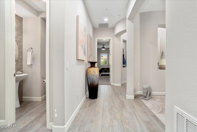 29344 N 132nd Ln, Peoria, AZ 85383 - corridor with wood finished floors and baseboards